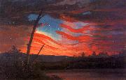 Frederic Edwin Church Our Banner in the Sky oil painting on canvas